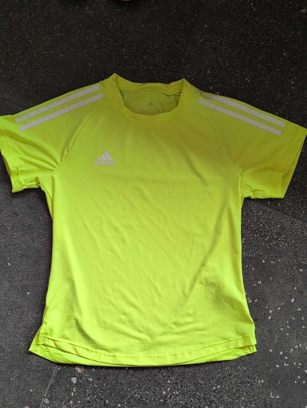 Adidas Kids Neon Yellow Performance Tee